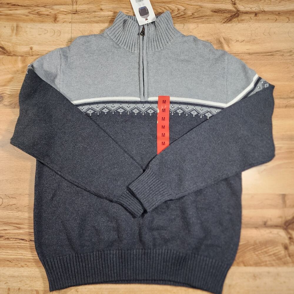 NWT Weatherproof Vintage Men's Pullover‎ Sweater, Gray Size M